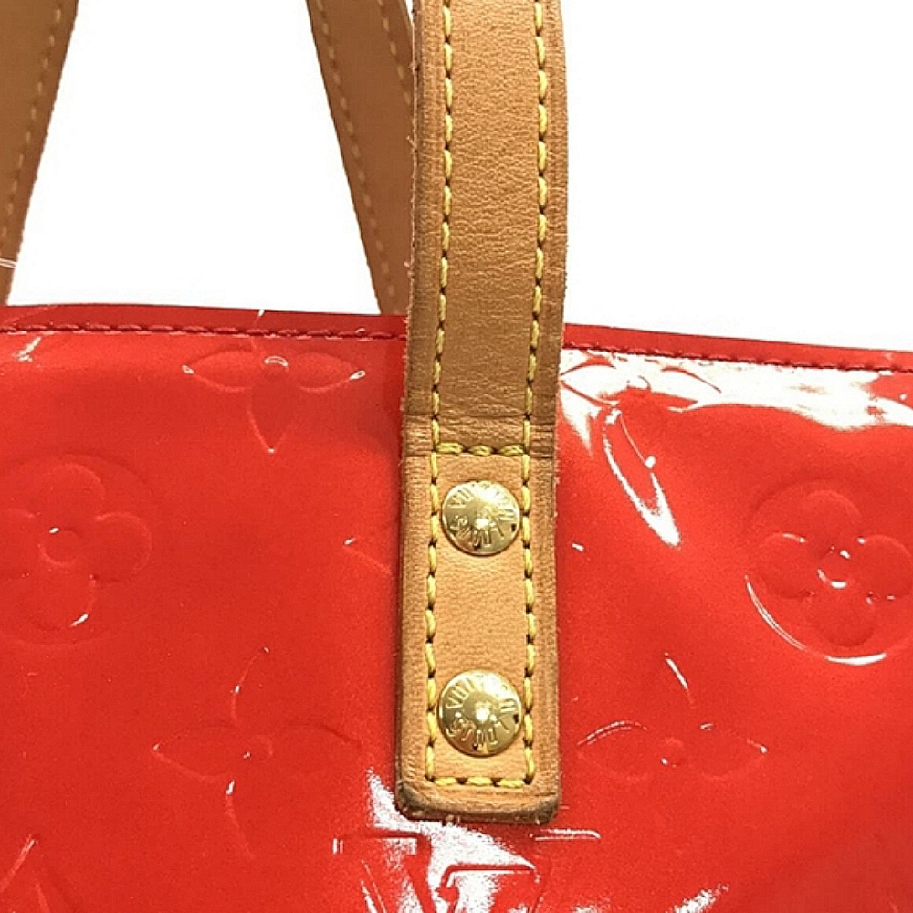 💋  Louis Vuitton Reade PM Monogram Vernis Handbag Tote Bag  #M91088 EUC - Picture 4 of 16